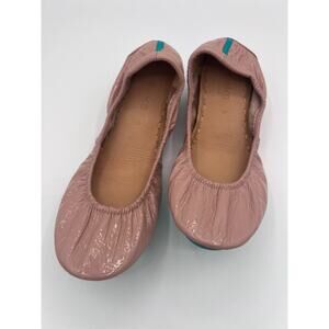 Tieks blush patent leather ballet flats womens 9 light pink nude neutral
